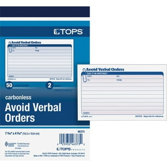 20-Pack All-Purpose Carbonless Copy Sales Books - Order/Receipt/Invoice, 4.25" X 6.5"
