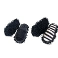 thumbnail image 1 of Pantuflas de microfibra Macarena Chenille Mop limpiador doméstico desmontable Negro blanco, 1 of 8