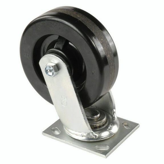 Global Industrial Heavy Duty Swivel Plate Caster 6"" Plastic Wheel 800 Lb. Capac