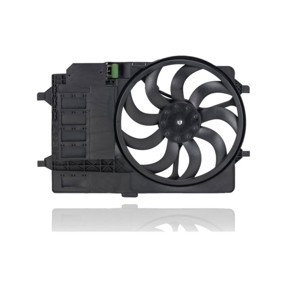 Dual Radiator and Condenser Fan Assembly - Cooling Direct Fit/For 17101475577 02-03 Mini Cooper/Cooper-S