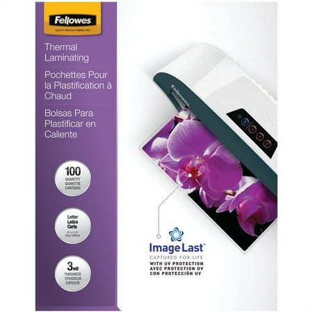 Fellowes Letter Laminating Pouches, 100 Pack (3 mil)