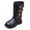 Black, variant on mgoYE Girls Knee High Boot Lightweight Buckle Fashion Girls Riding Boots Water Resistant Warm Winter Shoes for Toddler/Little Kid 2