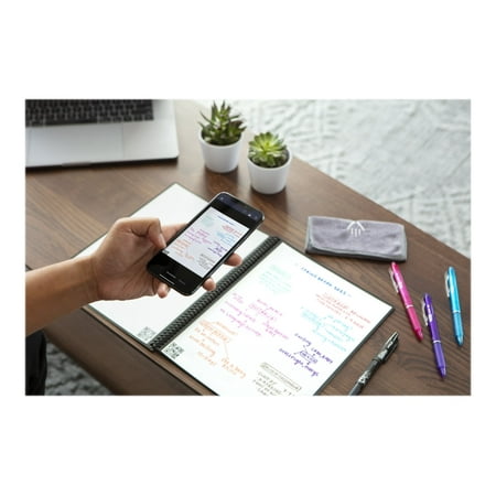 Rocketbook RKBEVR2LRCCDF Core Smart Dotted Rule Notebook, Blue - 8.5 x 11 in.