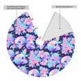 thumbnail image 2 of Sikiie pinkk flower crystal Skull 30-48 inches {designName} Print Christmas Tree Skirt Snowman Xmas Tree Skirt with Edge Christmas Decorations for Holiday Party36", 2 of 7