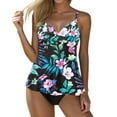 thumbnail image 1 of MKLEKYY Trajes De Baño Mujer Curvy Swimsuit For Women Tankini Swimdress Swimwear Two Piece Bathing Suit With Shorts, 1 of 5