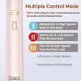 thumbnail image 6 of Rotating Hair Dryer Brush,3 in 1 Rotating Hot Air Brush with Detachable Brush(2" & 1.5"),3 Heats and 2 Speeds Rotating Hair Dryer Spinning for Curl,Straight, 6 of 8