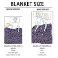 thumbnail image 6 of Sowide Cheetah Print Blanket, Purple Leopard Print Blanket, Soft Fleece Flannel Leopard Animal Blanket, Cozy Warm Blanket Throw, Lightweight Fuzzy Plush Gifts for Women Adults, Nap Bed Couch(40"x50"), 6 of 8