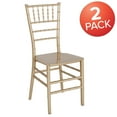 thumbnail image 2 of Flash Furniture 2 Pack HERCULES Series Gold Resin Stacking Chiavari Chair, 2 of 14