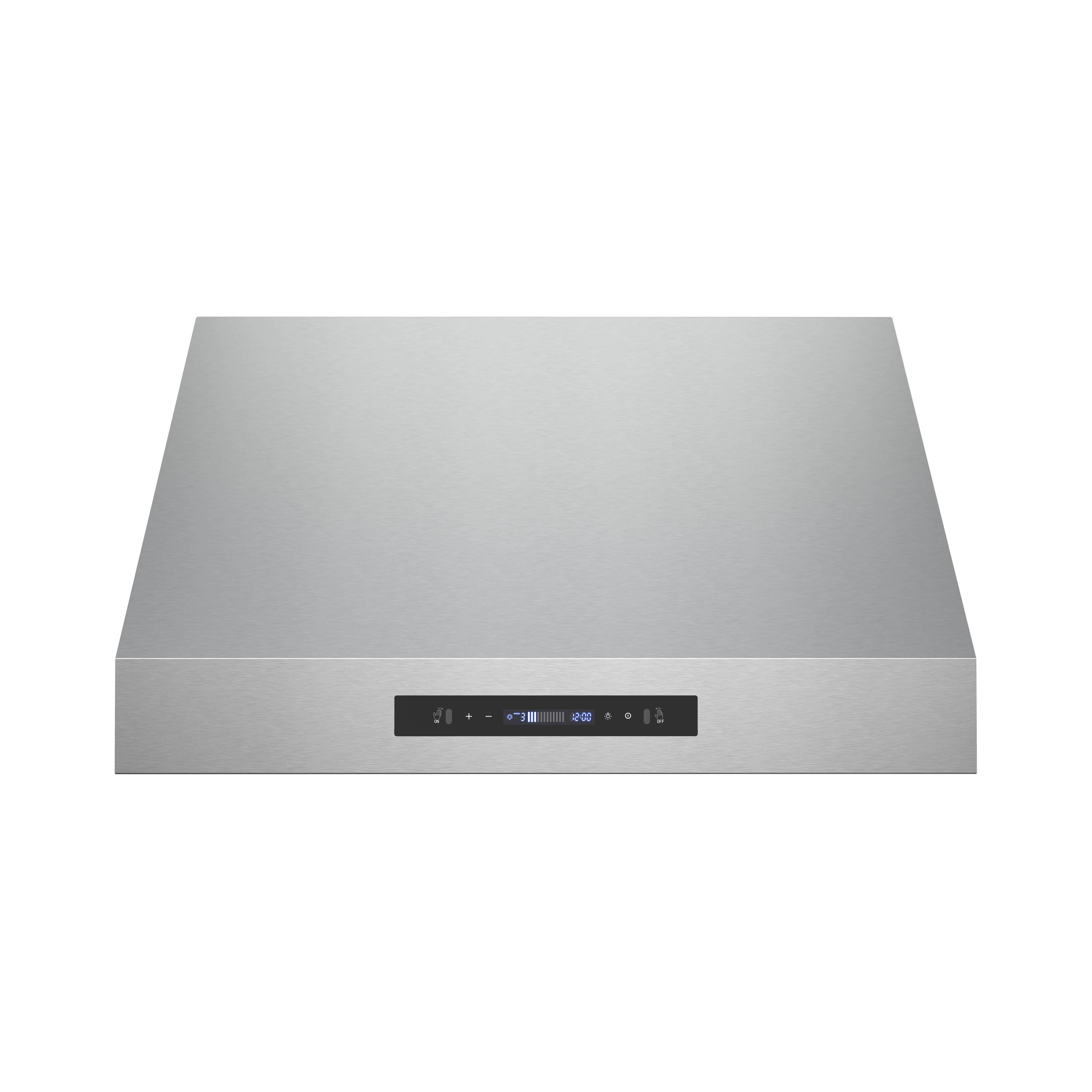 Streamline 30 in. Dezzo Ductless Undermount 350 CFM Range Hood in Brushed Stainless Steel with Baffle Filters, Touchpad Control, LED Light