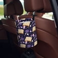 thumbnail image 5 of Kdxio Lavender Flowers Car Trash Can Garbage Car Accessories Trash Can Car Waste Bin for for Driver and Passenger Any Vehicle, 5 of 7