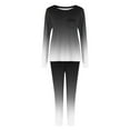 thumbnail image 5 of Cotton Lounge Outfits Two Piece Sweatsuits Womens Long Sleeve Crewneck Pullover Tops Drawstring Sweat Pants Tracksuit (XL, Dark Gray), 5 of 6
