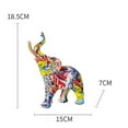 thumbnail image 2 of Resin Elephant Sculpture Ornaments Creative Craft Tabletop Statue for Living Room Bedroom Decor, 2 of 2