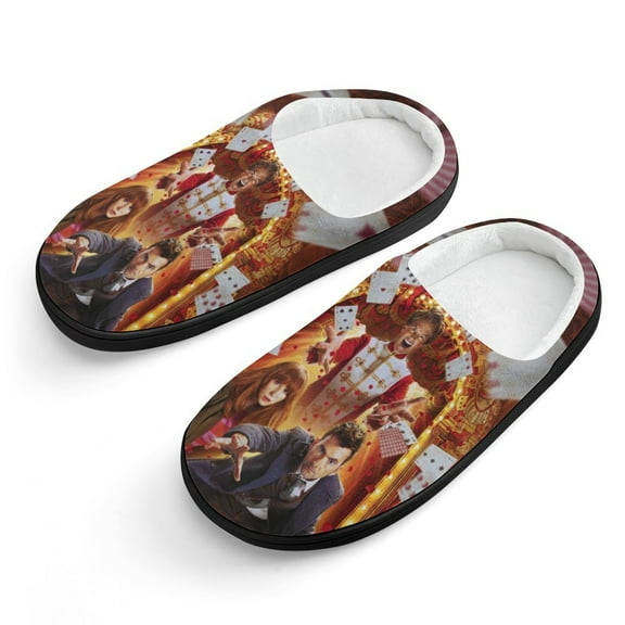 Kids Slippers Doctor Who House Slippers Warm Soft Plush Slipper Anti-Slip Winter Fluffy House Shoes for Boys Girls