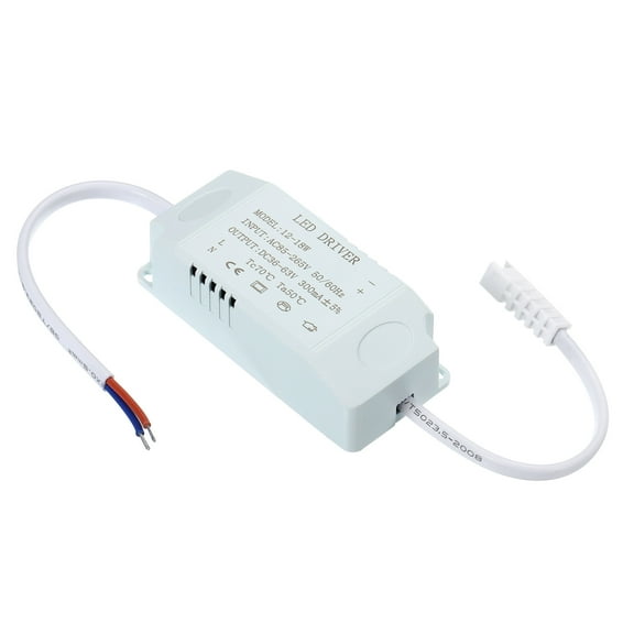 Uxcell 12-18W 300mA LED Driver AC 85-265V Output 36-63V DC Male Connector 3Pcs