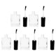 thumbnail image 3 of 5pcs/pack 15ml Empty Nail Polish Bottle with Brush Inside Clear Nail Polish Container Bottles, 3 of 4