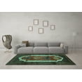 thumbnail image 3 of Ahgly Company Indoor Rectangle Persian Turquoise Blue Traditional Area Rugs, 2' x 3', 3 of 4