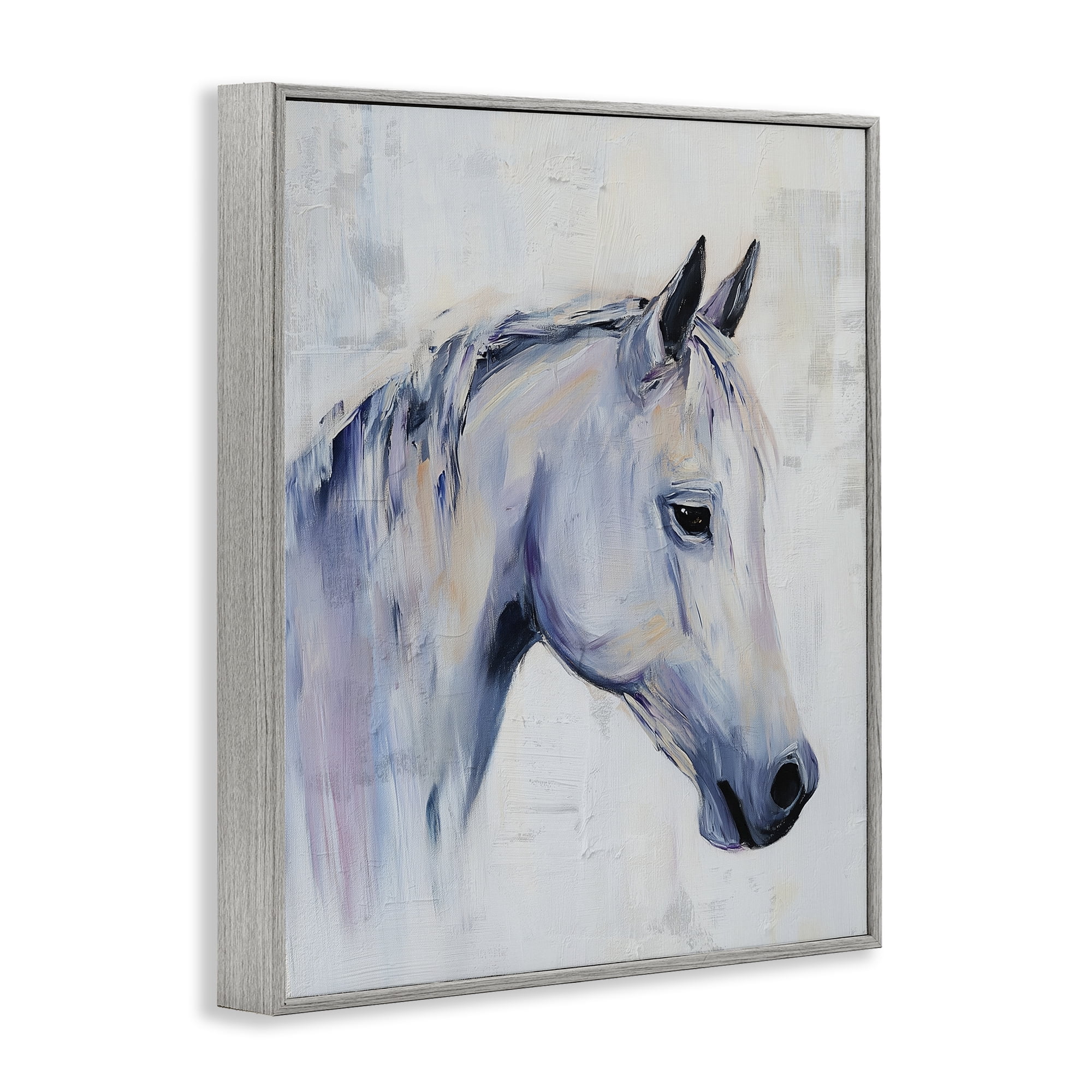 Stupell Industries Majestic Spirit Horse Portrait Gray Framed Giclee Art, design by Svetlana Aleynikova
