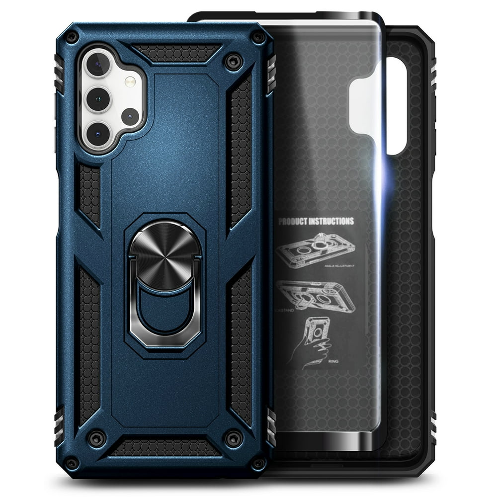 Samsung Galaxy A32 5G Phone Case with Tempered Glass Screen Protector