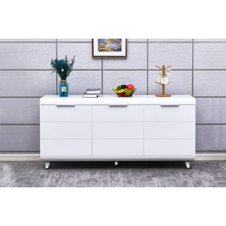 Best Quality Furniture 3 Door Server Cabinet, Lacquer Finished and two colors to chosse (White or