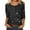 Black, variant on Women's Lurex Metallic Knit T-Shirt Casual Crewneck 3/4 Sleeve Loose Fit Top Solid Color Shimmering Summer Tee Lightweight Breathable Sparkle Top