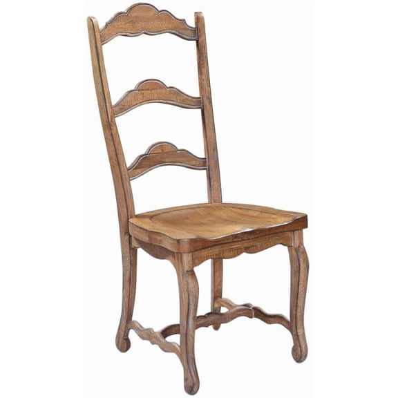 Scottsdale Solid Wood Ladder Back Chair-Beachwood Finish