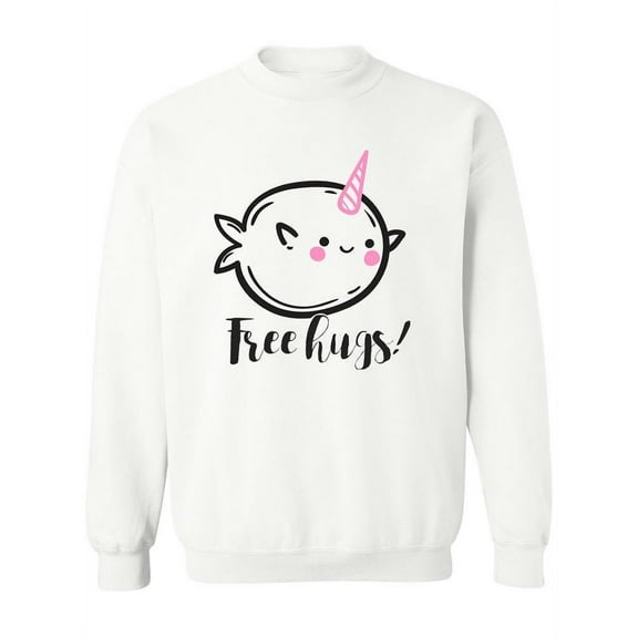 Free Hugs! Design Sweatshirt Women -Image by Shutterstock, Female Large