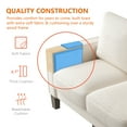 thumbnail image 5 of DEALTOPS Modern Sectional Sofa Couch Upholstered Sofa Storage Couches 3 Seater Sofa Chair for Living Room - Beige, 5 of 8