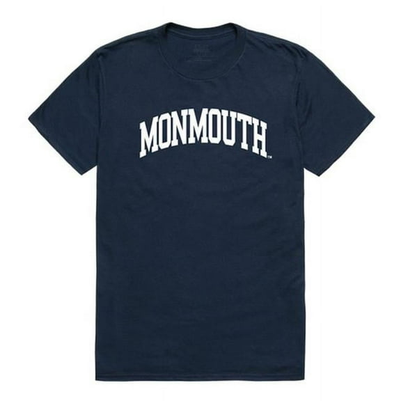 W Republic 537-345-NVY-01 Monmouth University Men College T-Shirt, Navy - Small