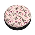 thumbnail image 3 of Easygdp Beautiful Butterflies and Hearts Automobile Tire Dust Cover, 14-17in Spare Tire Cover Universal Fit for Trailer, Car, Truck, SUV, Jeep - 16 inch, 3 of 9