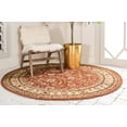 thumbnail image 3 of Rugs.com Aditi Collection Rug – 6' Round Brick Red Low Rug Perfect For Kitchens, Dining Rooms, 3 of 9