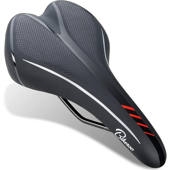 Bikeroo Performance Bicycle Seat for Men & Women - Bike Seat Cushion with Padded Comfort for Road & Mountain Bike, Exercise Bike, Electric Bike, Road and Stationary bikes.