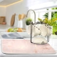 thumbnail image 5 of Dish Drying Mat for Kitchen Counter, Rose Gold Marble Microfiber Kitchen Dish Mat Super Absorbent Dish Drainer Mat Heat-resistant Kitchen Counter Mat, 16x18 Inch, 5 of 7