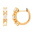 thumbnail image 2 of 14Kt Yellow Gold White Natural Zircon With Diamond Earring, 2 of 3