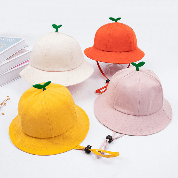 Kids Sun Hat Baby Wide Brim Cap Summer Beach Bucket Hat Infant Foldable  Fishing Hat Adjustable Toddler Hat, Yellow E139