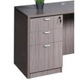 thumbnail image 2 of Boss Office Products 66 Inch Executive L-Shape Corner Desk with Box/Box/File Storage Pedestal, Driftwood, 2 of 6
