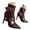 Wine, variant on UngA Burgundy Boots Knee High Boots for Women Pointed Toe Tall Boots Long Heeled Boots Black,6.5