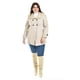 thumbnail image 5 of Abrigo con capucha Roman Fashion Tallas Extras 1020 Beige 38, 5 of 7