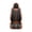 Brown & Black, variant on FLORICH Universal Fit Full Set Car Seat Cover for Most Cars Trucks SUV, Comfortable Luxury Leather Automotive Seat Covers - Breathable Waterproof, Black & Red Line