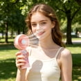 thumbnail image 5 of Portable Handheld Fan, Powerful+Durable+500mAh+ Quiet , Mini Table Fans with USB Rechargeable Battery Operated Cooling Accessories for Personal Use, Travel, 5 of 8