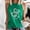 Green, variant on Ladies Tops Black Sleeveless Love Heart Crew Neck Tank Tops T Shirts for Women