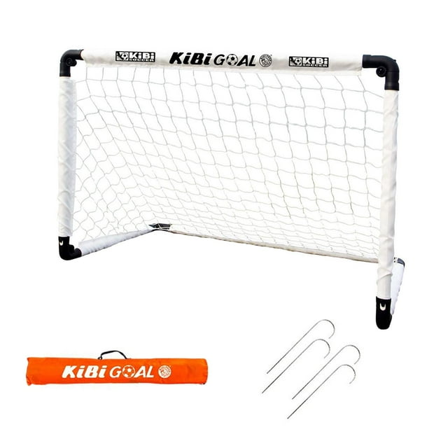 jinwen Kids Soccer Goals Portable Soccer Net Easy Assembly Backyard Games Soccer Goal White M