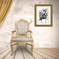 thumbnail image 3 of Ioco, Filippo 11x14 Gold Ornate Wood Framed with Double Matting Museum Art Print Titled - Black and White Bouquet 1, 3 of 4