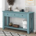 thumbnail image 2 of 55'' Inch Modern Narrow Console Sofa Table with 3 Drawers and 1 Shelf for Living Room, Entryway/Hallway, 2 of 7