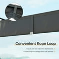 thumbnail image 5 of Resenkos Canopy, Gazebo Tent, Outdoor Canopies,10 x 10 Feet Outdoor Pergola with Retractable Canopy and Metal Columns-Gray, 5 of 9