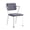 White, variant on Set of 1 Metal Dining Chairs, Metal Arm Kitchen Chairs with Metal Legs