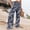 #281-Navy, variant on Women's Solid Color Lightweight Loose Sleeveless Ruffled Tank Top and Wide Leg Pants Set for Daily Wear and Travel