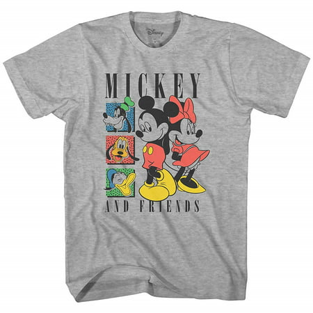 Disney Mickey Mouse and Friends 90s Nostalgia Classic Retro Vintage Disneyland World Tee Funny Humor Adult Mens Graphic