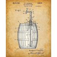 thumbnail image 2 of Original Beer Patent Art Prints - Set of Four Photos (8x10) Unframed - Great Gift for Home Brewers or Man Caves, 2 of 6