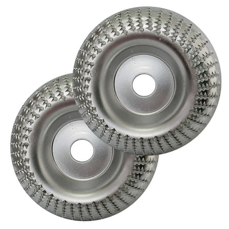 

Abody 2Pcs 4 Grinder Wheel Disc Wood Shaping Wheel Wood Grinding Disk for Angle Grinders with 22mm/0.87in Arbor