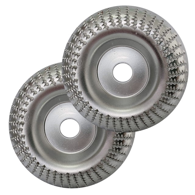 Disco de rueda de molinillo de 2 piezas de 4 pulgadas, disco de molienda de madera, disco de moliend TOMSHOO Discos de molienda